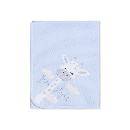 WRAPING SHEET BLUE GIRAFFE