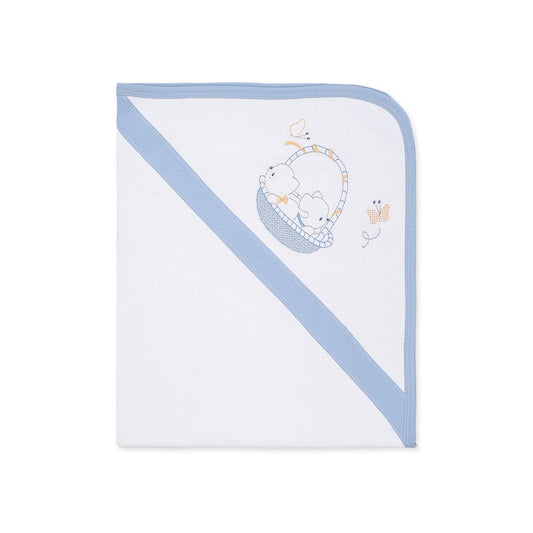 WRAPING SHEET BLUE BEAR BASKET