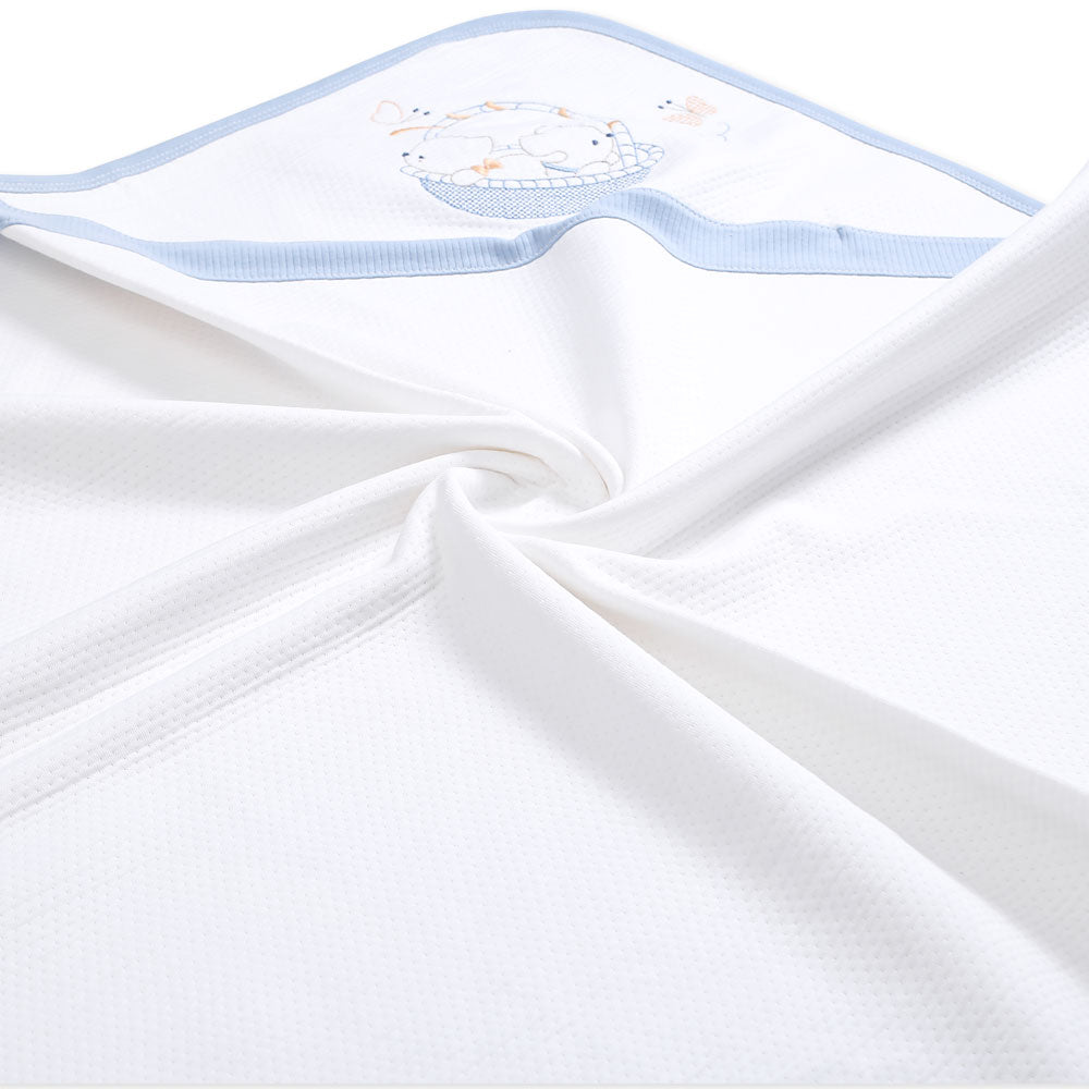 WRAPING SHEET BLUE BEAR BASKET