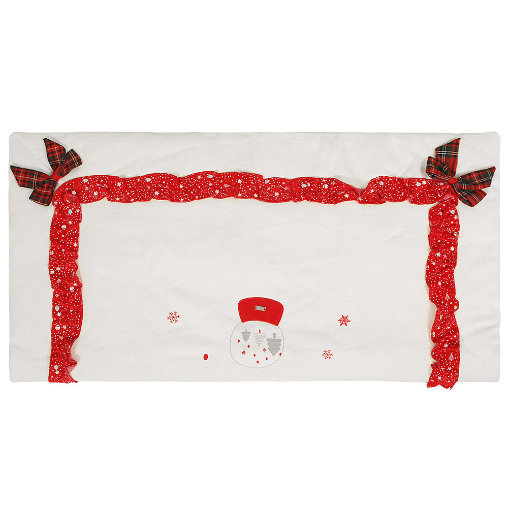 WRAPING SHEET RED SNOW GLOBE COZY