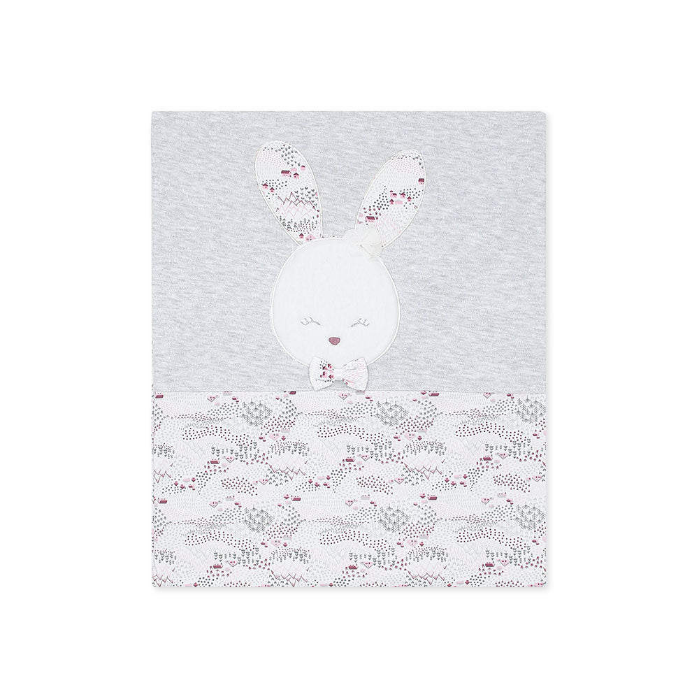 WRAPING SHEET GREY BUNNY