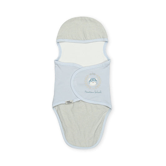 SWADDLE SHEET BOY BLUE TEDDY