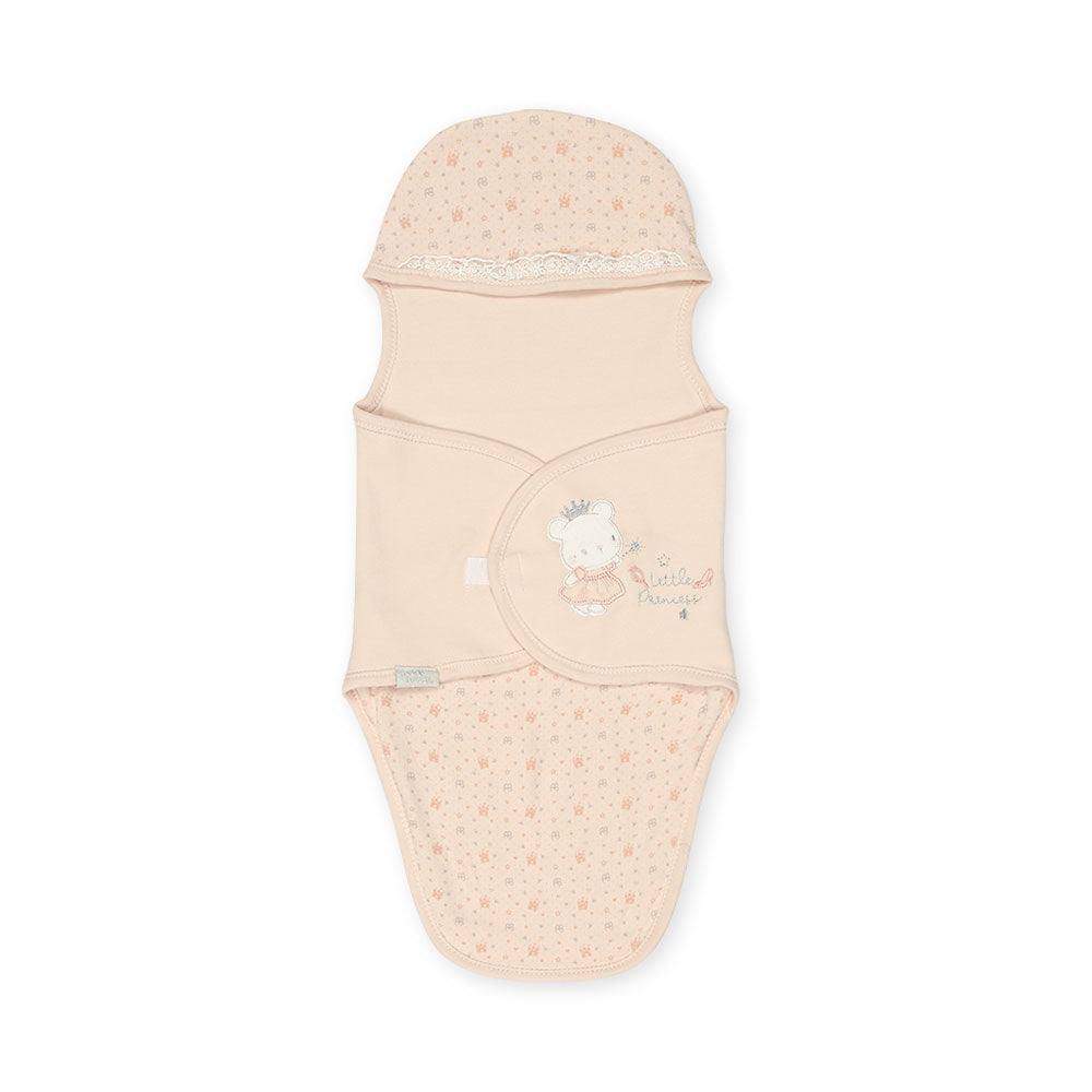 SWADDLE SHEET GIRL PEACH LITTLE PRINCESS