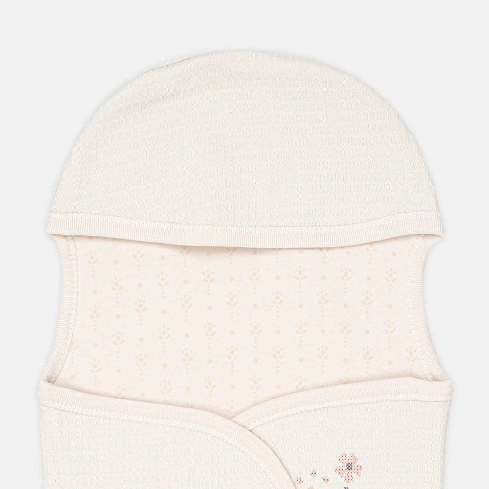 SWADDLE SHEET BEIGE TEXTURED