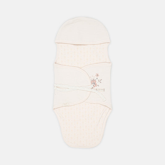 SWADDLE SHEET BEIGE TEXTURED