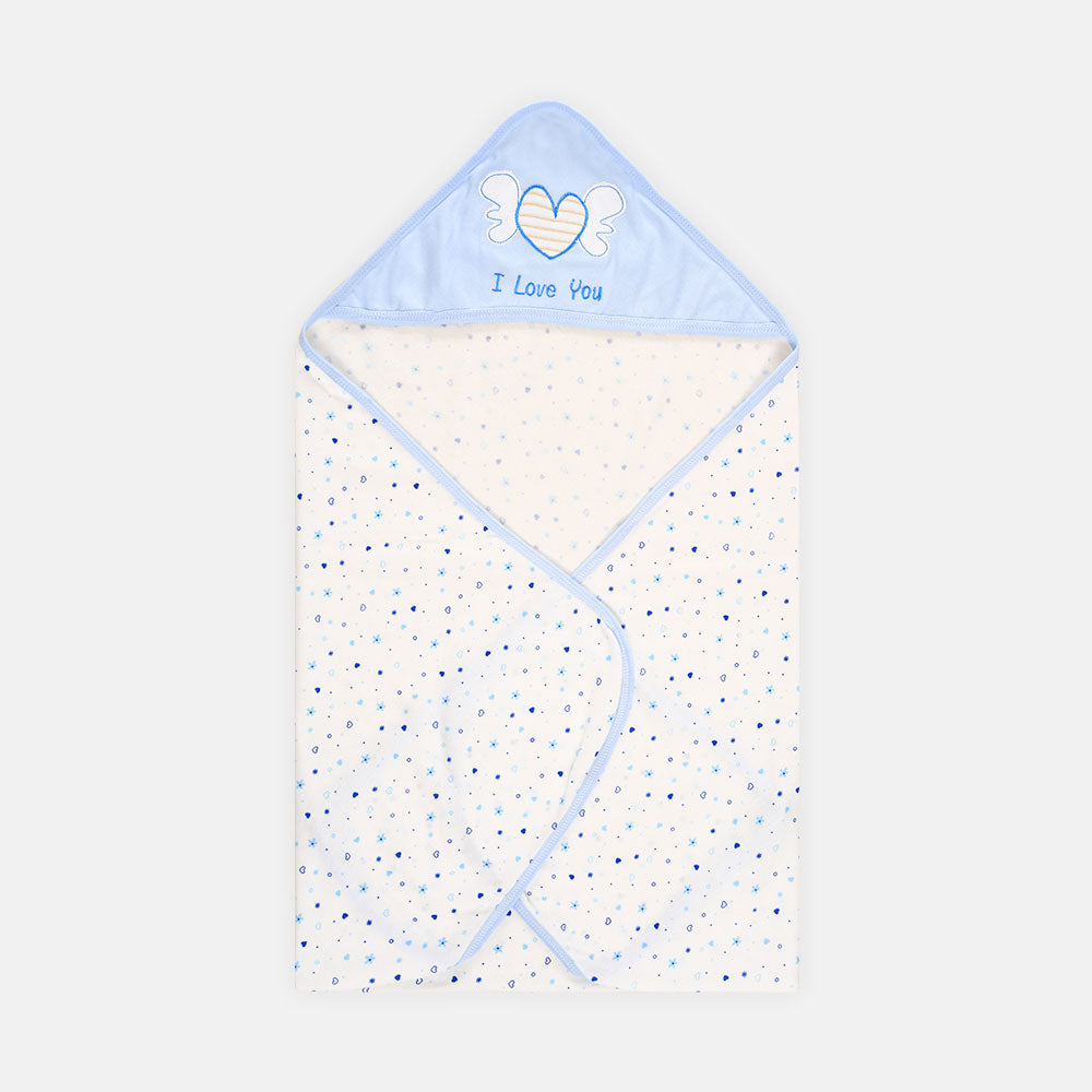WRAPING SHEET SKY BLUE HEART