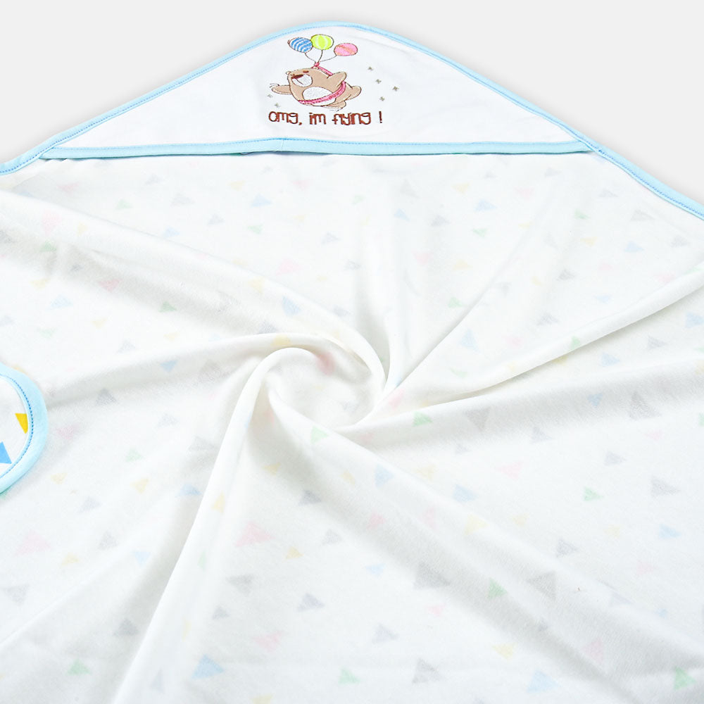 WRAPING SHEET SKY BLUE BEAR