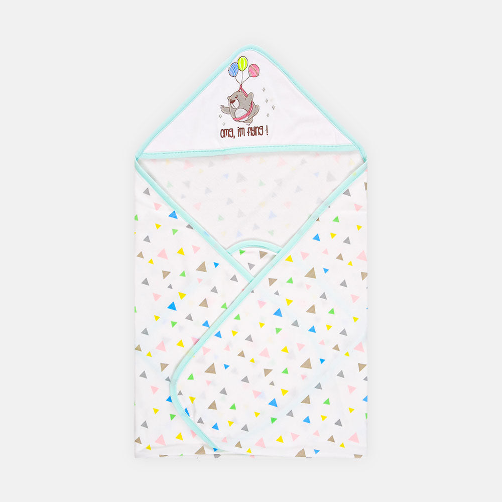 WRAPING SHEET LIGHT GREEN BEAR
