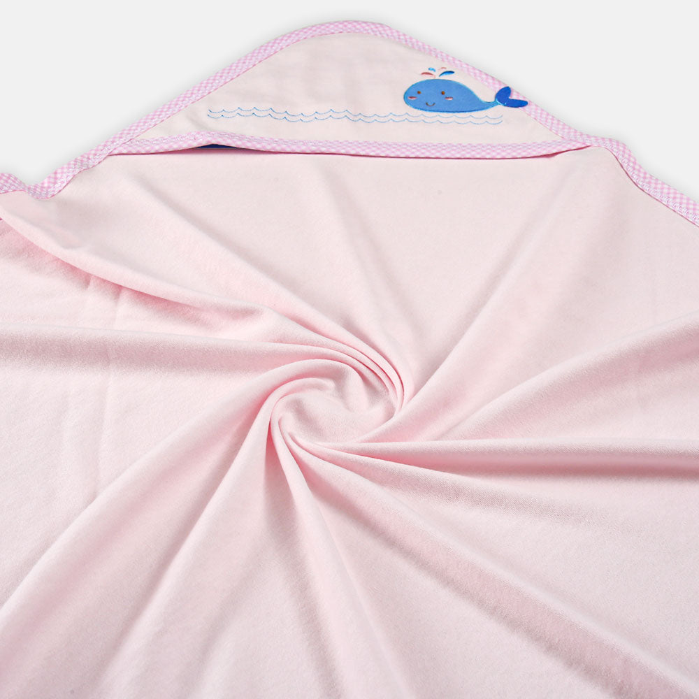 WRAPING SHEET PINK BABY WHALE