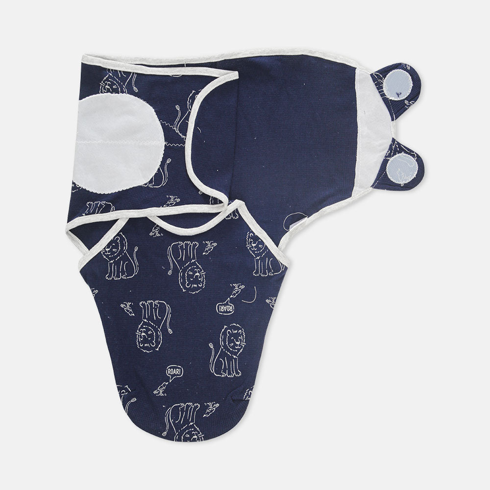 SWADDLE WRAPING SHEET BLUE JUNGLE THEME