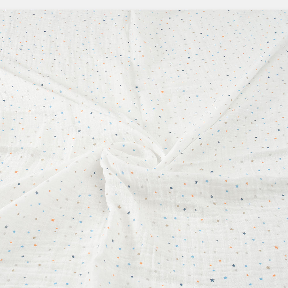 WRAPING SHEET MUSLIN PK-3 BLUE SEA THEME