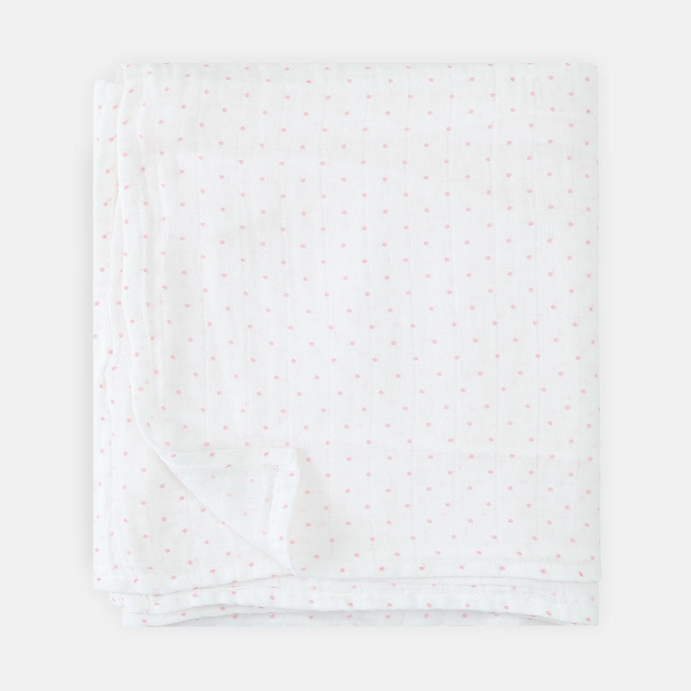WRAPING SHEET MUSLIN PK-2 WHITE FLOWER