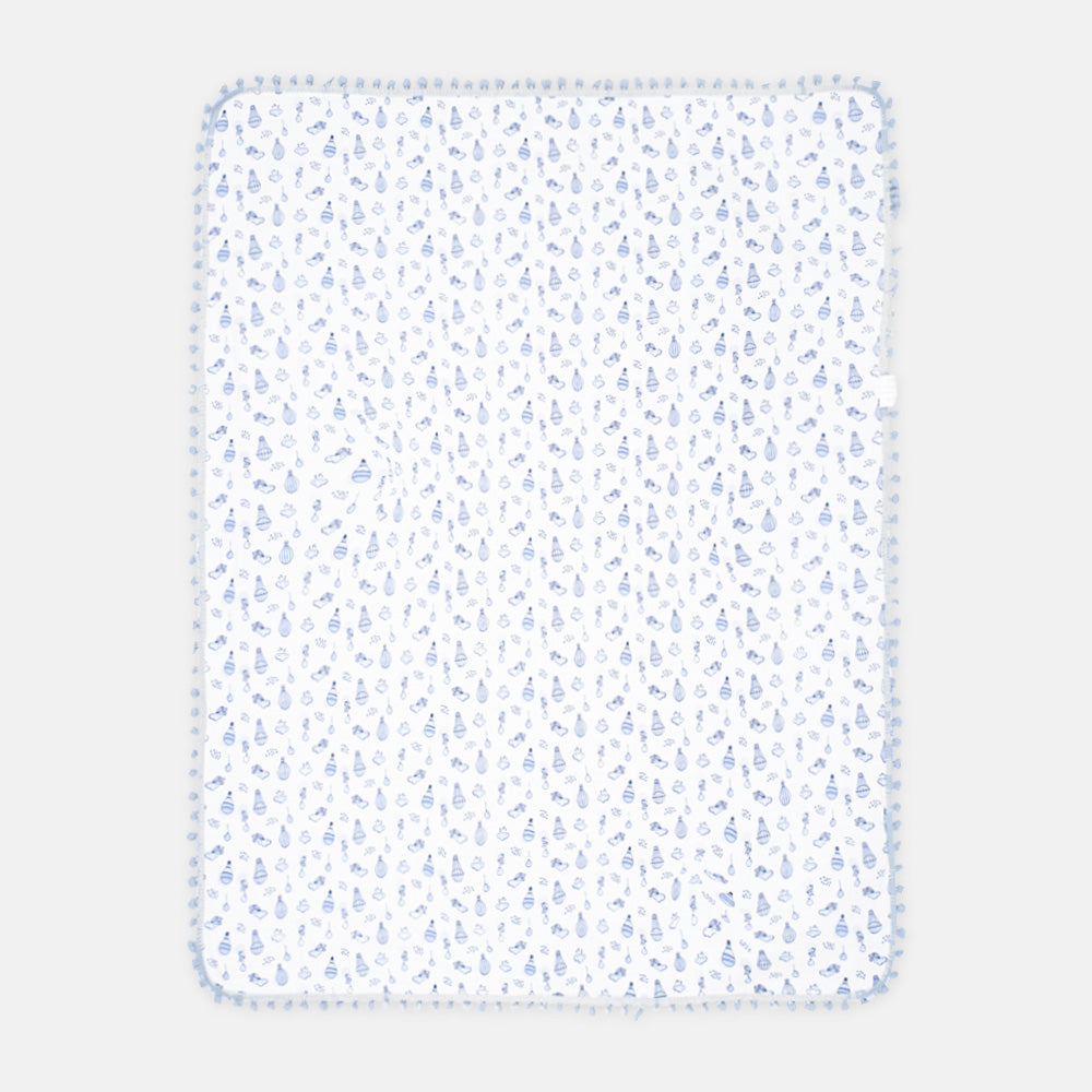 WRAPING SHEET BLUE WAFFLE