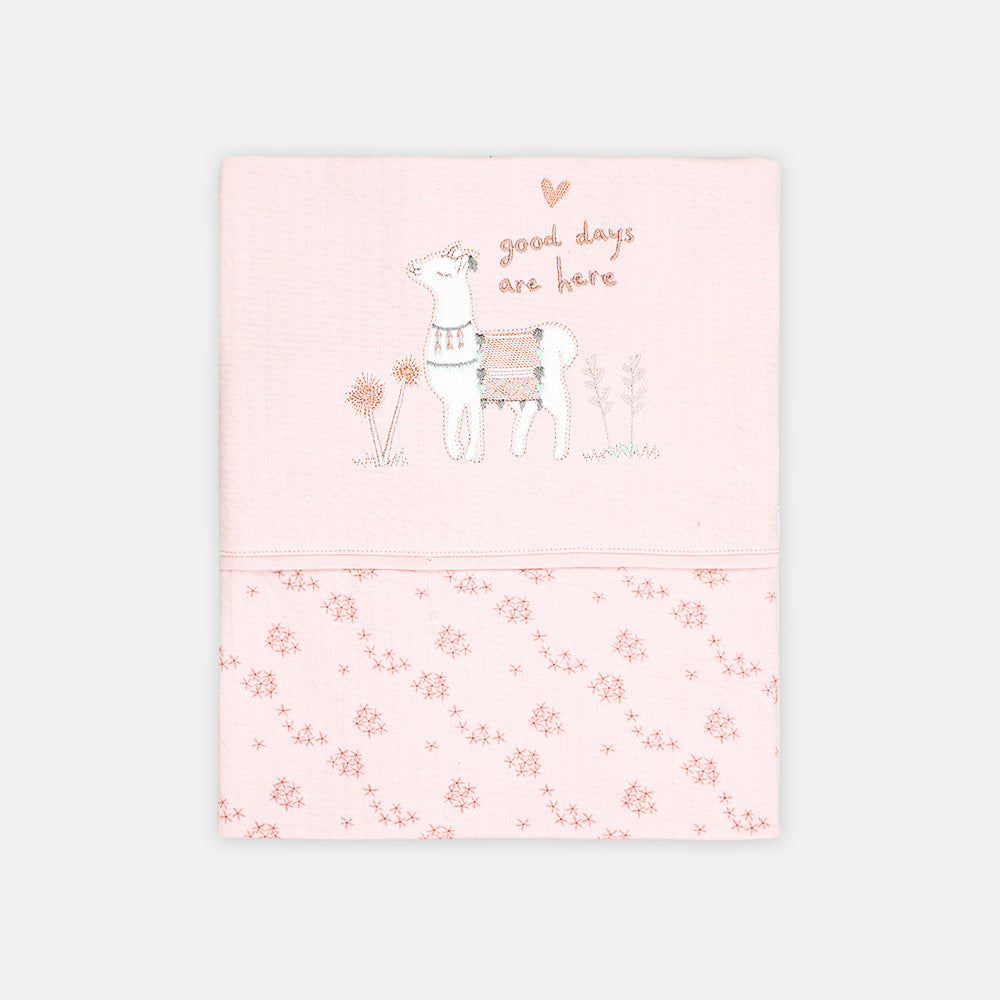 WRAPING SHEET PEACH LLAMA