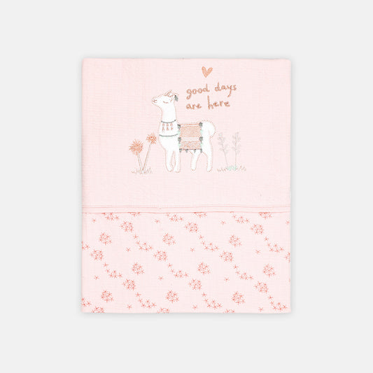 WRAPING SHEET PEACH LLAMA