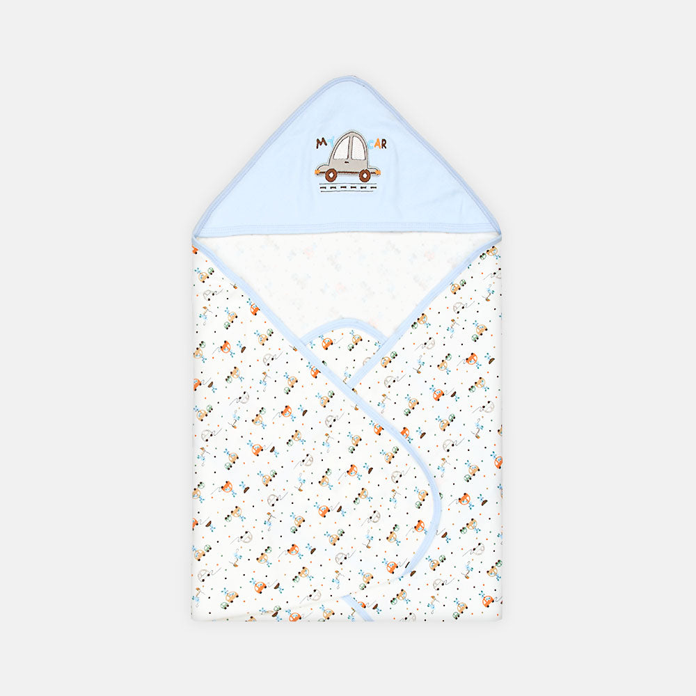 WRAPING SHEET LIGHT BLUE AND WHITE