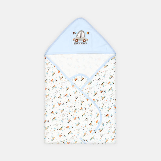 WRAPING SHEET LIGHT BLUE AND WHITE