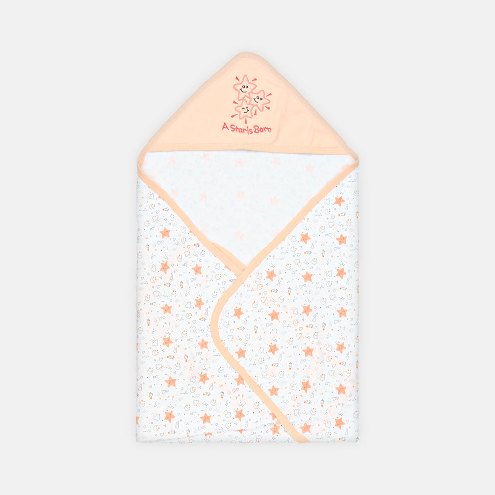 WRAPING SHEET PEACH AND WHITE