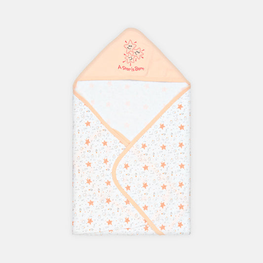 WRAPING SHEET PEACH AND WHITE