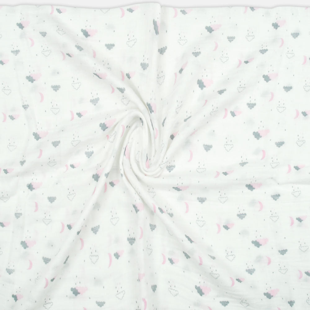 WRAPING SHEET MUSLIN PK-3 PINK BALLON