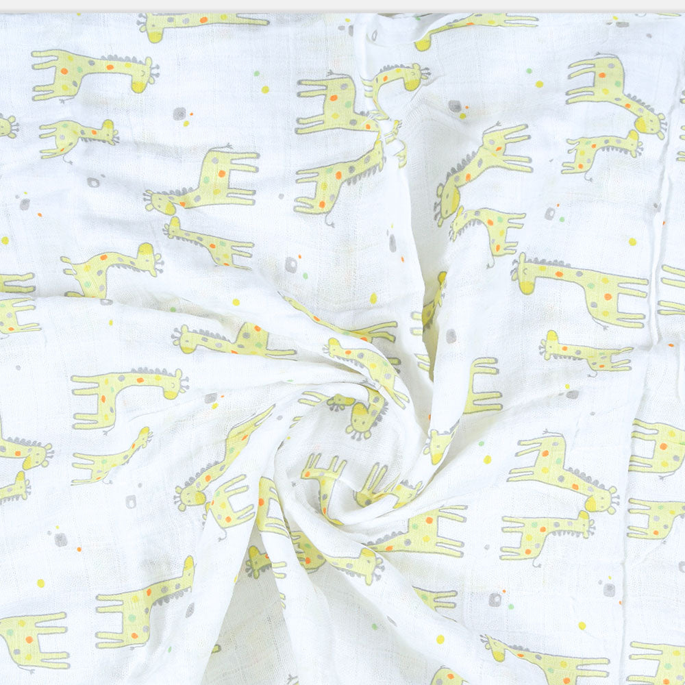 WRAPING SHEET MUSLIN PK-2 YELLOW