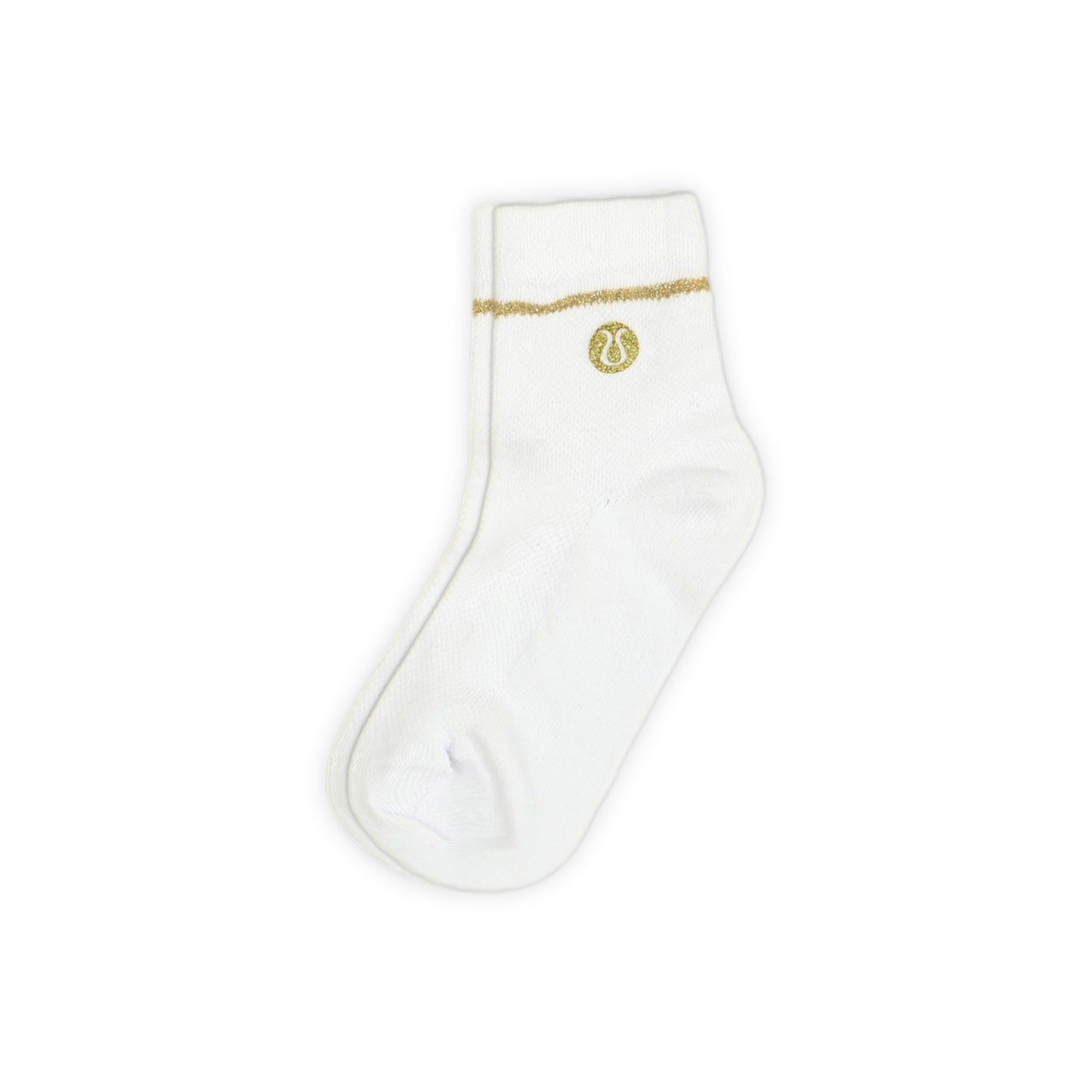 WHITE BOW-ACCENTED GIRL SOCKS