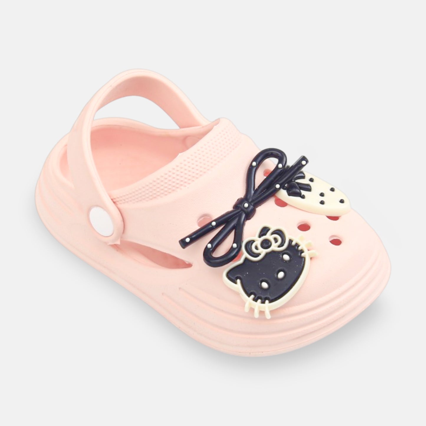 GIRL'S HELLO KITTY CROCS – PINK/BLACK