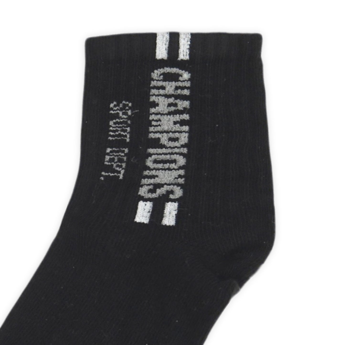 CHAMPIONS BLACK ANKLE BOY SOCKS