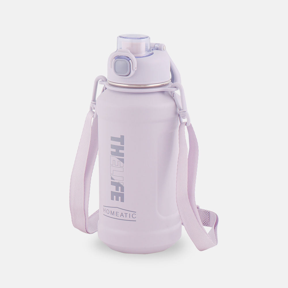 HOMEATIC STEEL WATER BOTTLE 1000 ML LILAC SPORTS
