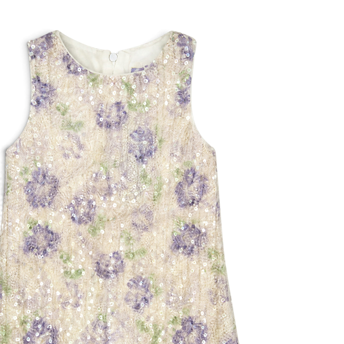 BABY GIRL FLORAL SEQUIN DRESS WITH MATCHING PURSE