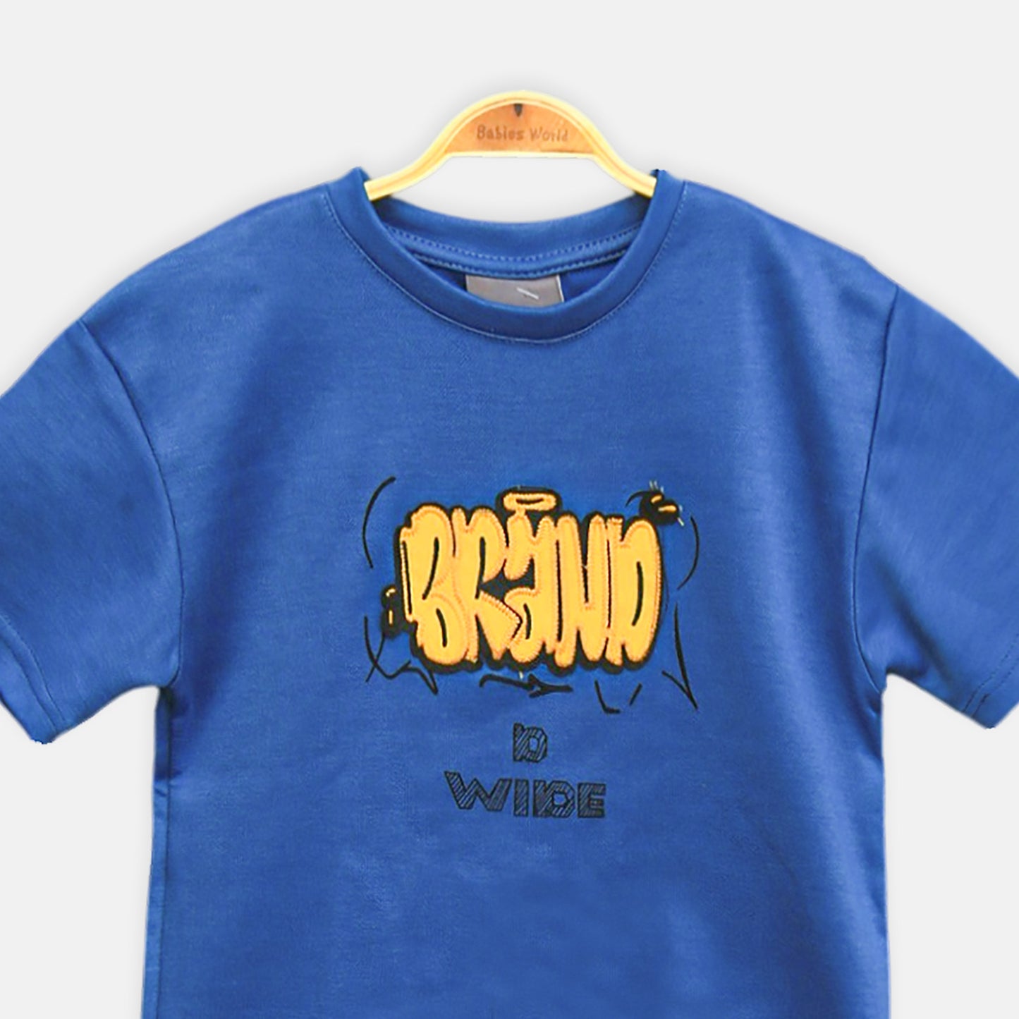 Royal Blue Puff Print Tee