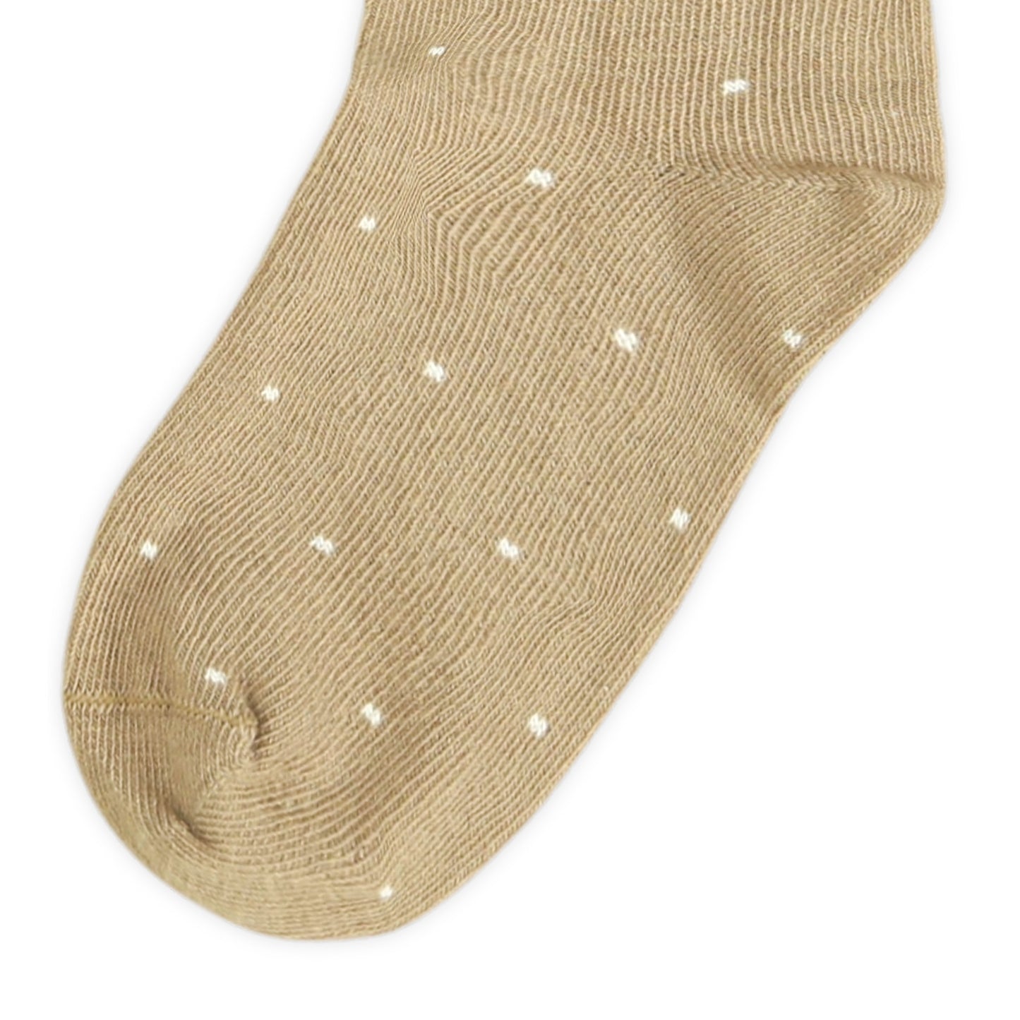 BROWN POLKA DOT GIRL SOCKS