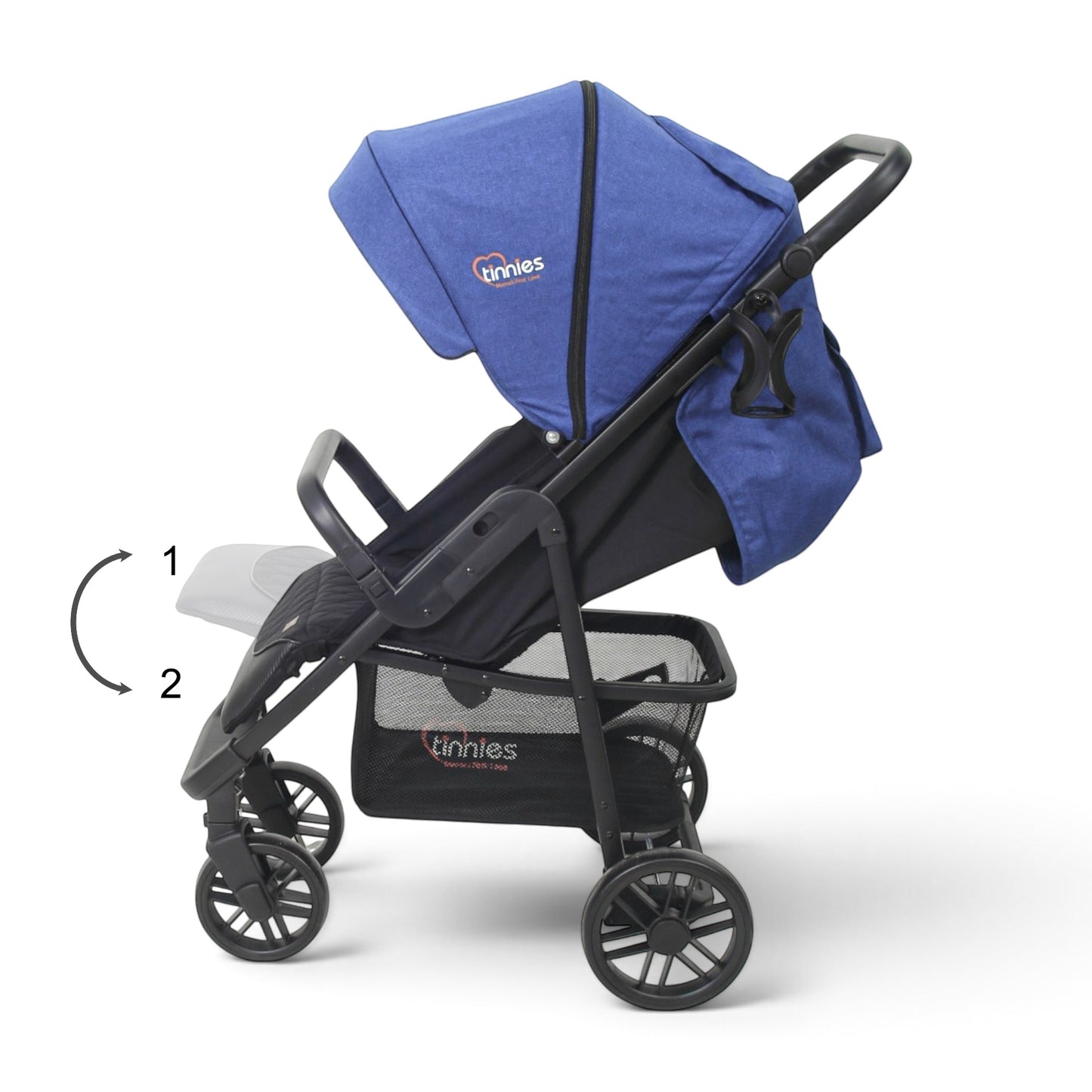TINNIES BABY STROLLER-BLACK