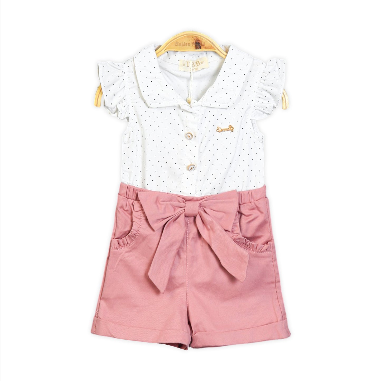 Pink Dot Romper