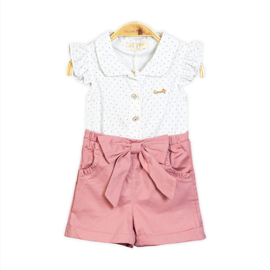 Pink Dot Romper