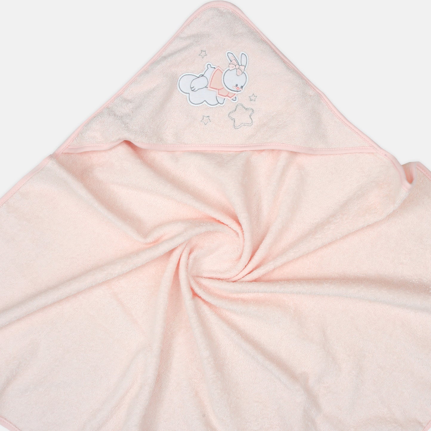 BATH TOWEL W/FACE TOWEL SLEEPY BUNNY CLOUD SET