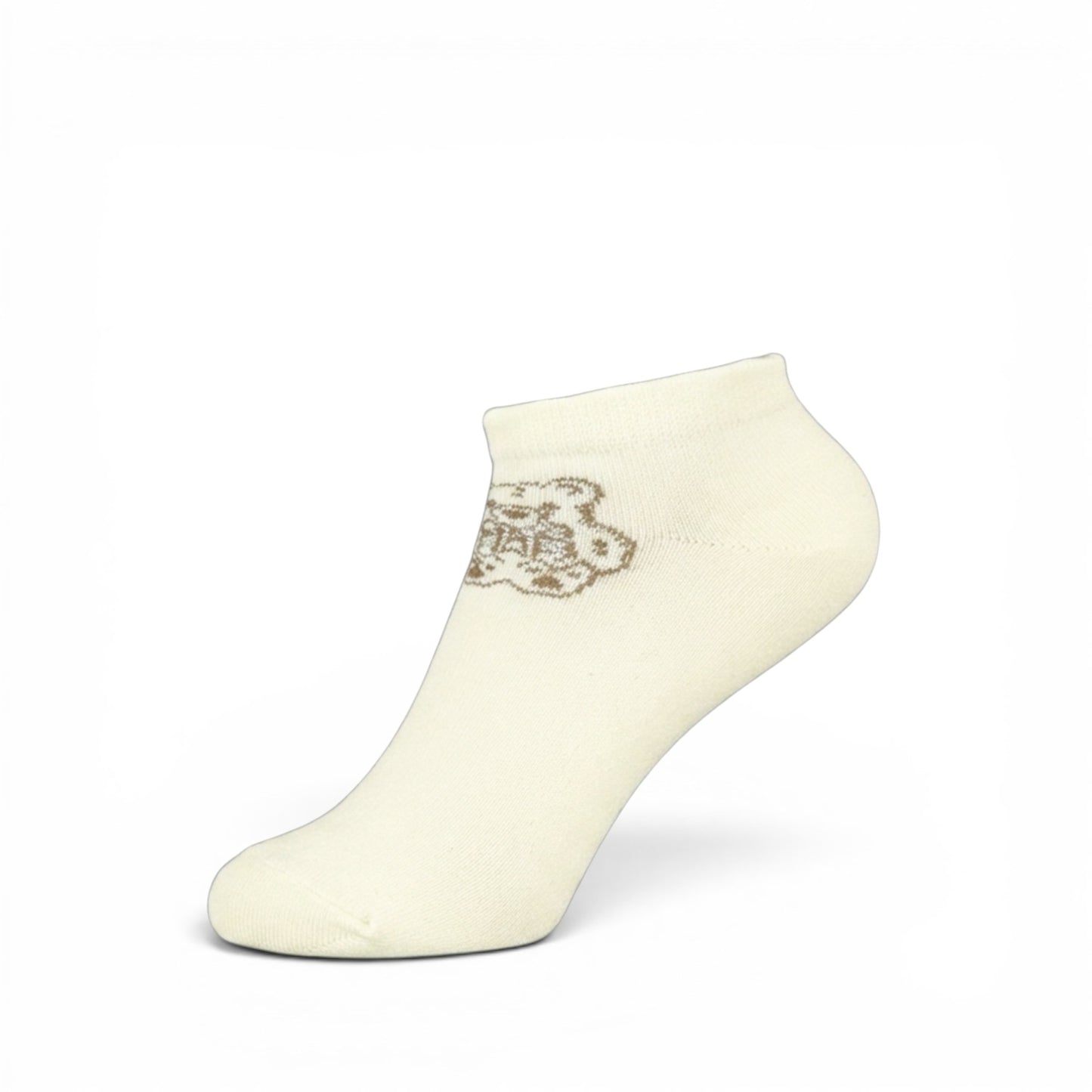 WHITE FLORAL MOTIF GIRL SOCKS