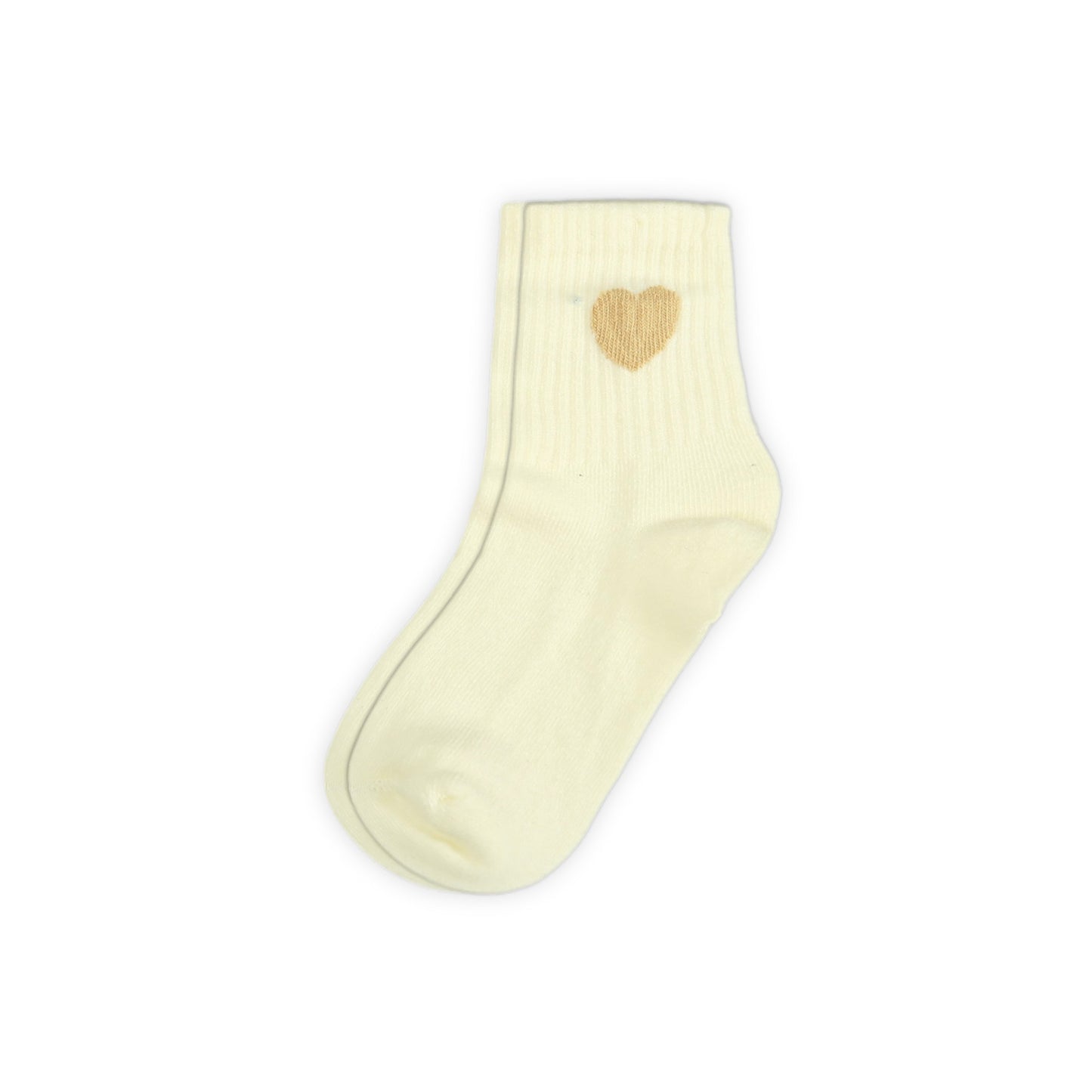 BABY WHITE HEARTB GIRL SOCKS