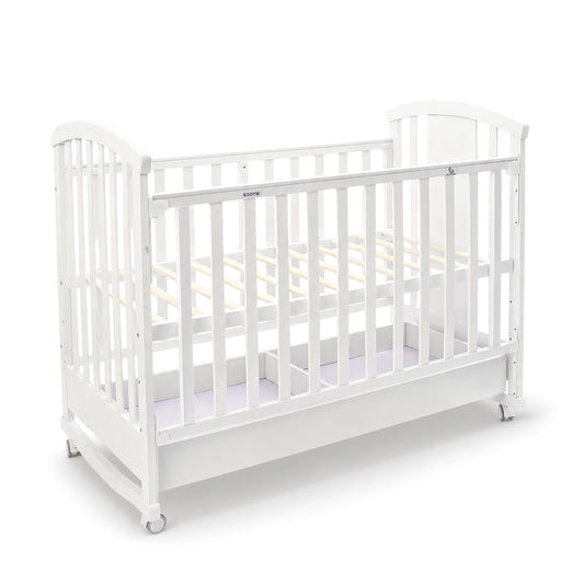 BABY WOODEN COT WHITE COMFORT-NEST