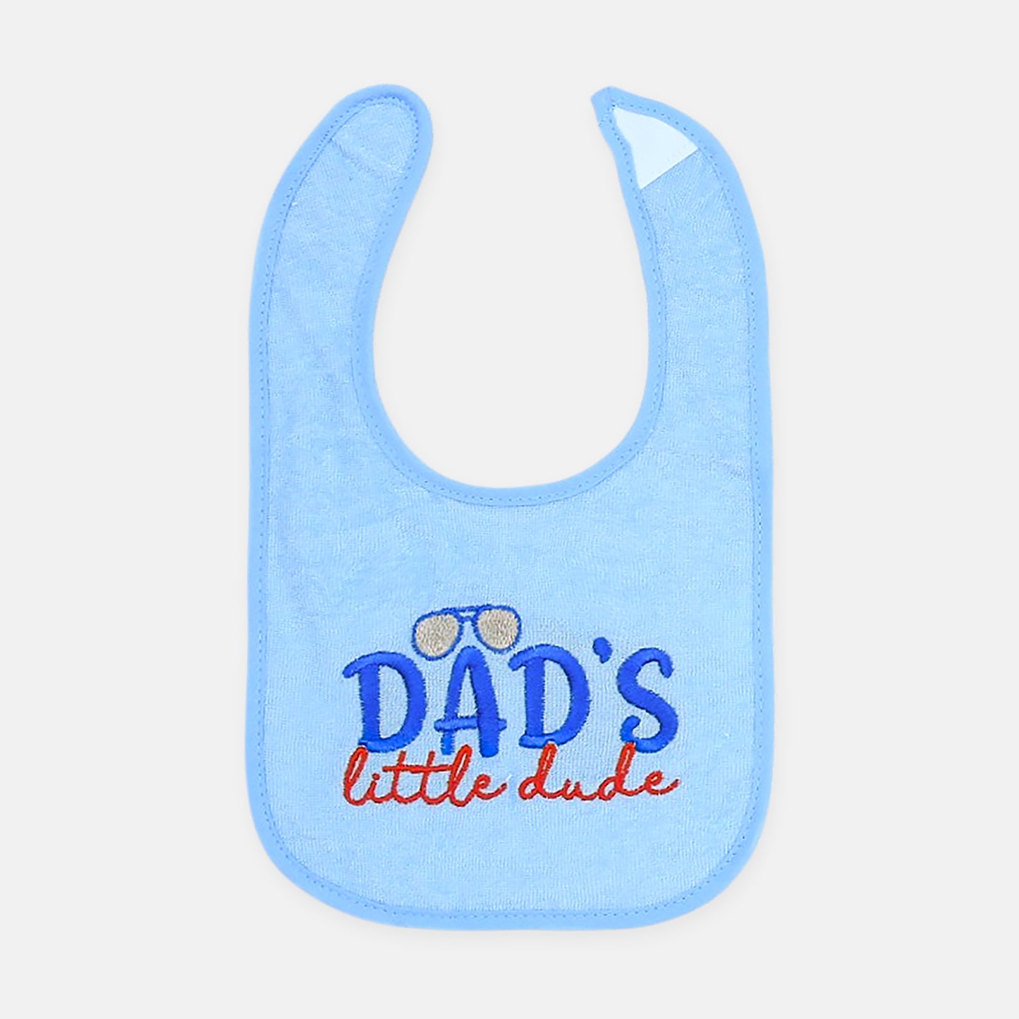 "Strong Like Daddy" Blue Bibs (3-Pack)