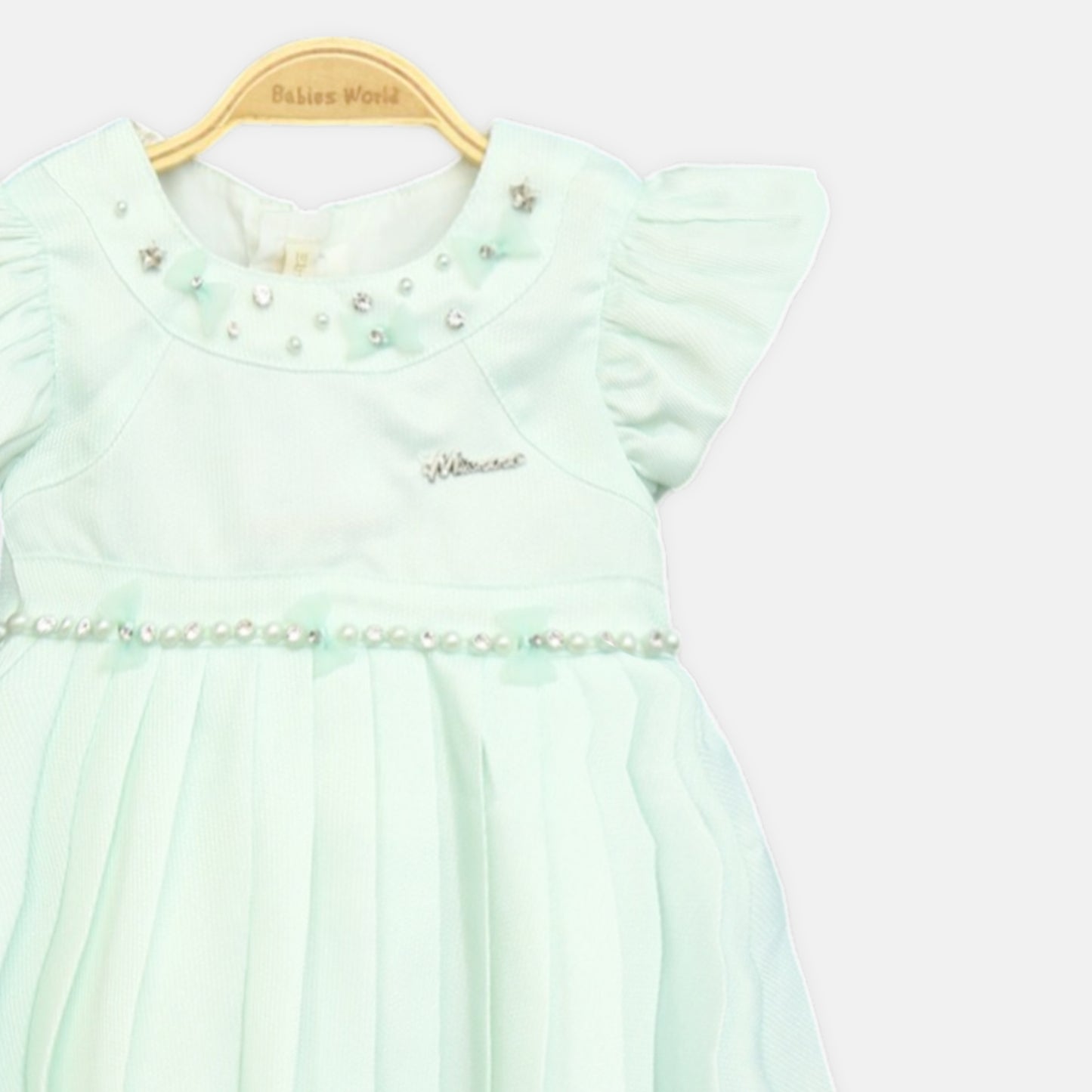Mint Green Pleated Frock