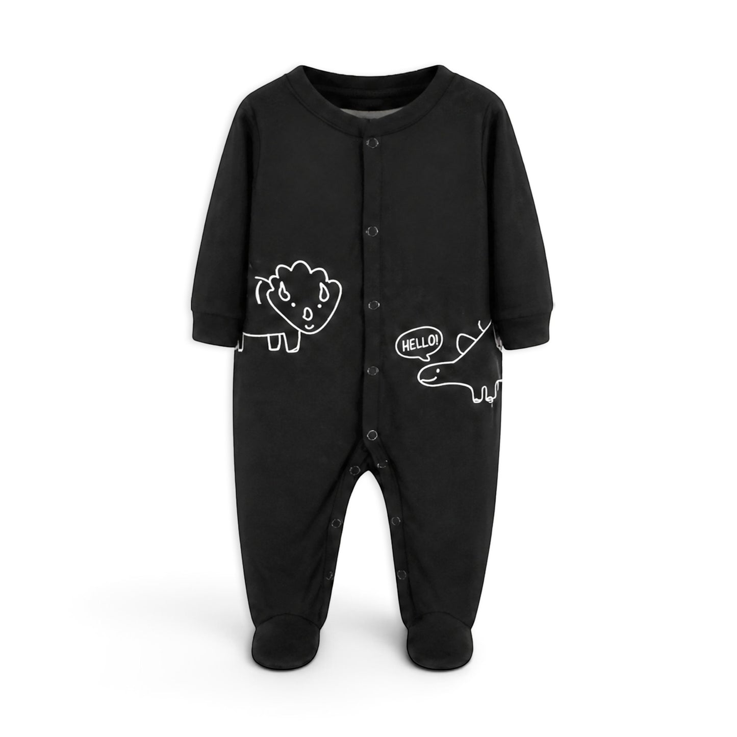 DINOSAUR SLEEP SUITS BOYS PK-3