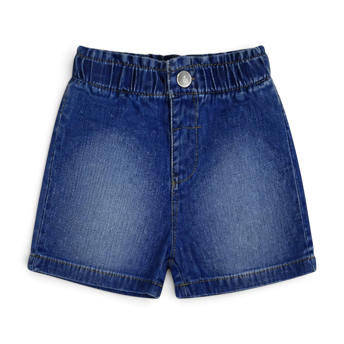 LAVENDER CUPCAKE "BAKED WITH LOVE" AND DENIM SHORTS BABY GIRL OUTFIT