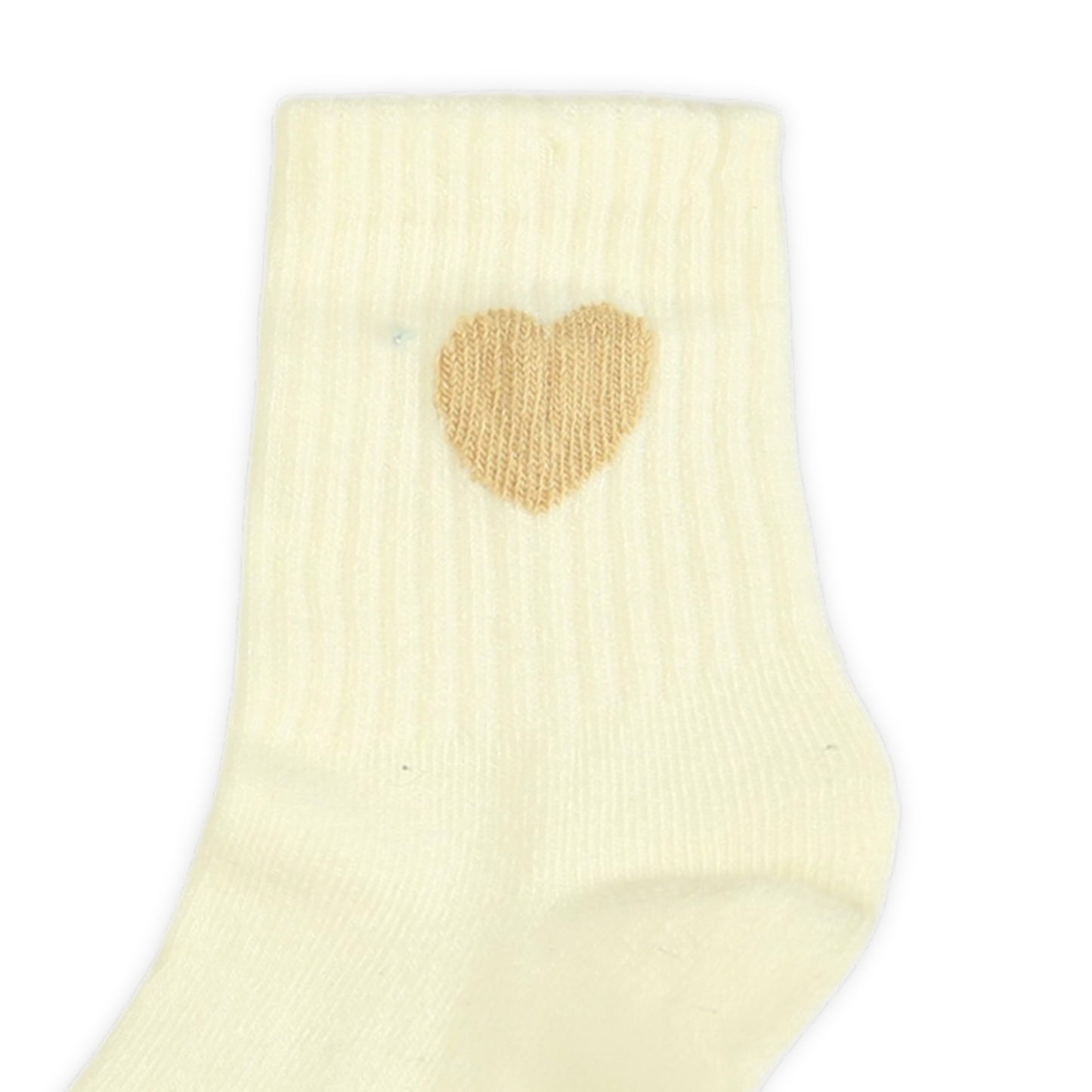 BABY WHITE HEARTB GIRL SOCKS