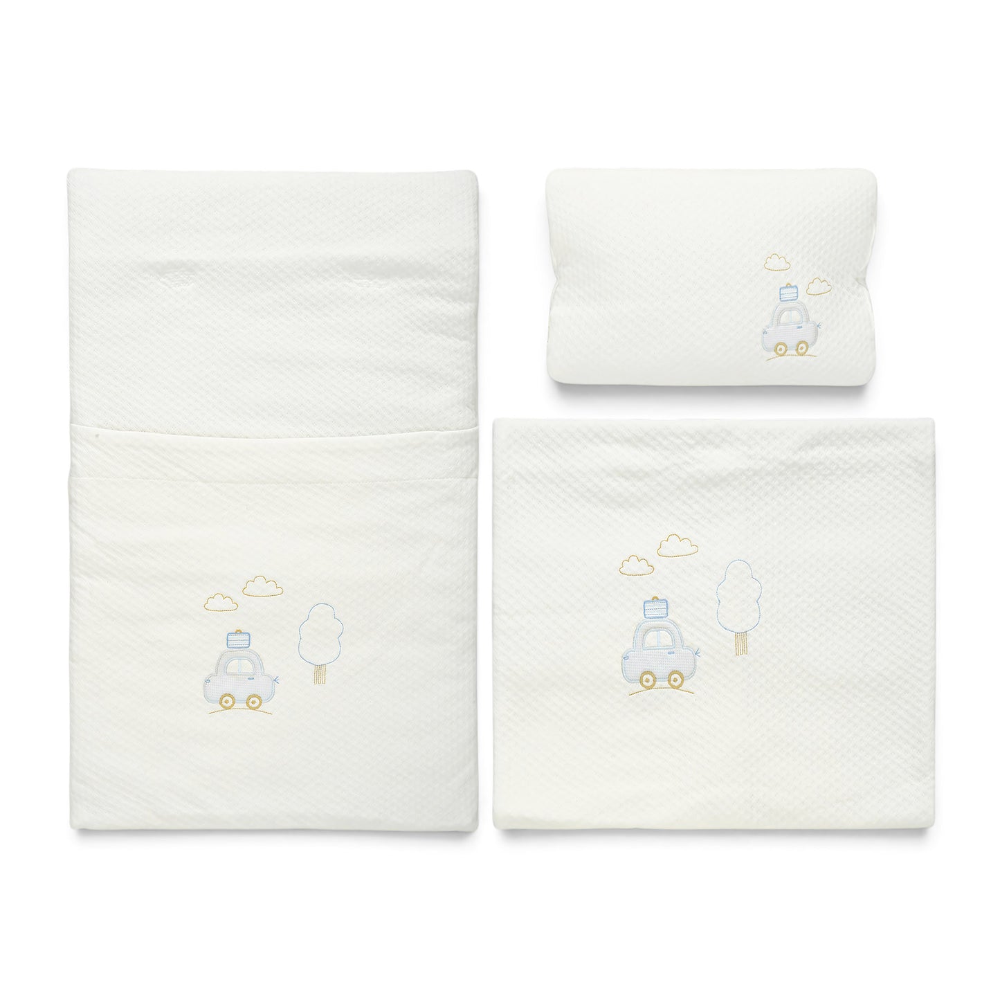 COZY 2-IN-1 WHITE SLEEPING SET