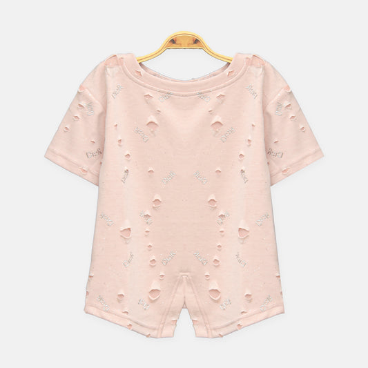 Pink Distress Tee